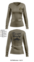 214 Intel 6643892 Women's Long Sleeve V-neck Shirt - 3