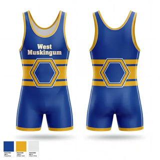 Wrestling Singlet, West Muskingum, Wrestling, Teamtime, Team time, sublimation, custom sports apparel, team uniforms, spirit wear, spiritwear, sports uniforms, custom shirts, team store, custom team store, fundraiser sports, apparel fundraiser