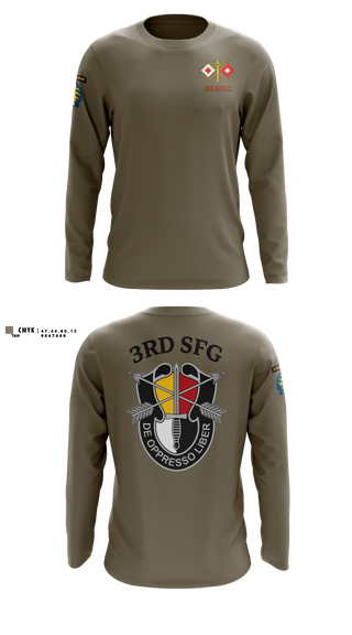 Long Sleeve Performance Shirt, S6 HHC 3SFG(A), Army, Teamtime, Team time, sublimation, custom sports apparel, team uniforms, spirit wear, spiritwear, sports uniforms, custom shirts, team store, custom team store, fundraiser sports, apparel fundraiser