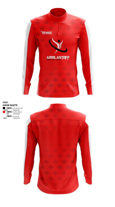 Airblastoff Lions 14236654 Quarter Zip Jacket - 8