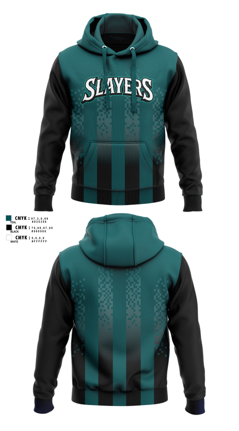 Hoodie, Slayers, Softball, Teamtime, Team time, sublimation, custom sports apparel, team uniforms, spirit wear, spiritwear, sports uniforms, custom shirts, team store, custom team store, fundraiser sports, apparel fundraiser