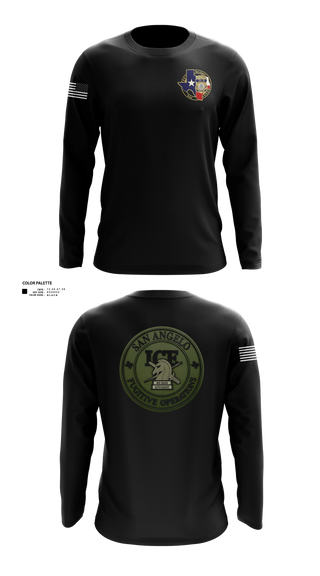 Long Sleeve Performance Shirt, San Angelo fug ops, Police, Teamtime, Team time, sublimation, custom sports apparel, team uniforms, spirit wear, spiritwear, sports uniforms, custom shirts, team store, custom team store, fundraiser sports, apparel fundraiser