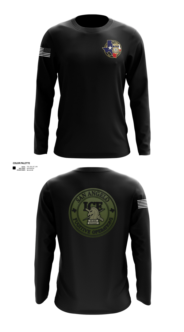Long Sleeve Performance Shirt, San Angelo fug ops, Police, Teamtime, Team time, sublimation, custom sports apparel, team uniforms, spirit wear, spiritwear, sports uniforms, custom shirts, team store, custom team store, fundraiser sports, apparel fundraiser