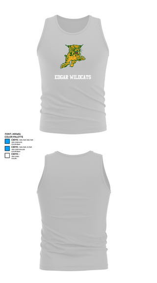 Tank Top, Edgar Wildcats, Women's Volleyball, Teamtime, Team time, sublimation, custom sports apparel, team uniforms, spirit wear, spiritwear, sports uniforms, custom shirts, team store, custom team store, fundraiser sports, apparel fundraiser