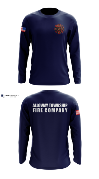 Long Sleeve Performance Shirt, Alloway Township Fire Company, Fire Department, Teamtime, Team time, sublimation, custom sports apparel, team uniforms, spirit wear, spiritwear, sports uniforms, custom shirts, team store, custom team store, fundraiser sports, apparel fundraiser