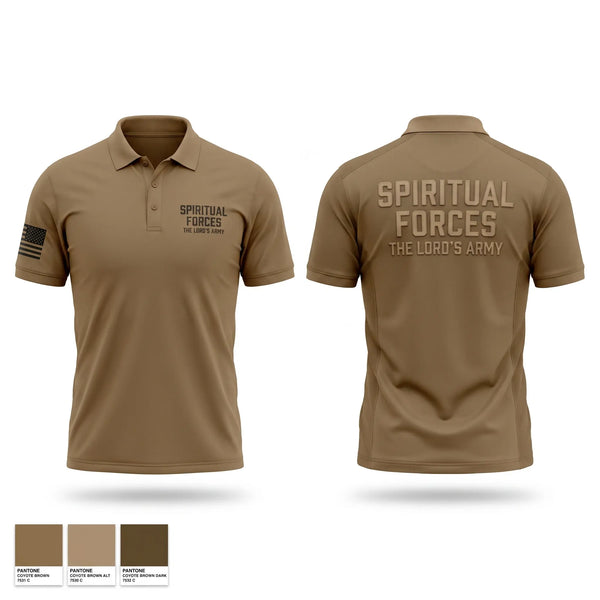 Short Sleeve Performance Polo, Spiritual Forces The Lords Army, Police, Teamtime, Team time, sublimation, custom sports apparel, team uniforms, spirit wear, spiritwear, sports uniforms, custom shirts, team store, custom team store, fundraiser sports, apparel fundraiser