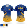 C.O.E Blue Panthers 82032063 Women's Short Sleeve V-neck Shirt - 2