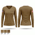 A FMT Women's Long Sleeve V-neck Shirt - 1