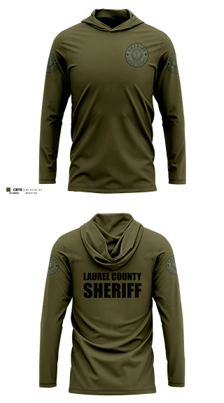 Long Sleeve hooded sunshirt, Laurel county sheriffs, Police, Teamtime, Team time, sublimation, custom sports apparel, team uniforms, spirit wear, spiritwear, sports uniforms, custom shirts, team store, custom team store, fundraiser sports, apparel fundraiser