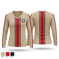 Hickman County Bulldogs Women's Long Sleeve V-neck Shirt - 1