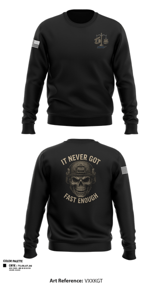 Crew Neck Sweatshirt, LPD, Police, Teamtime, Team time, sublimation, custom sports apparel, team uniforms, spirit wear, spiritwear, sports uniforms, custom shirts, team store, custom team store, fundraiser sports, apparel fundraiser