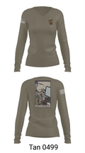 41st Engineer Battalion 4474785 Women's Long Sleeve V-neck Shirt - 11