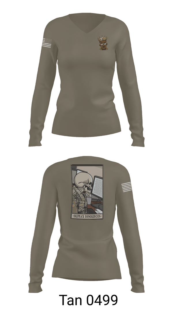 Womens Long Sleeve Vneck Shirt, 41st Engineer Battalion, Army, Teamtime, Team time, sublimation, custom sports apparel, team uniforms, spirit wear, spiritwear, sports uniforms, custom shirts, team store, custom team store, fundraiser sports, apparel fundraiser