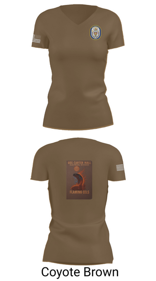 Womens Short Sleeve Vneck Shirt, Uss Carter Hall, , Teamtime, Team time, sublimation, custom sports apparel, team uniforms, spirit wear, spiritwear, sports uniforms, custom shirts, team store, custom team store, fundraiser sports, apparel fundraiser