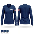 Petersburgh Rescue Women's Long Sleeve V-neck Shirt - 1
