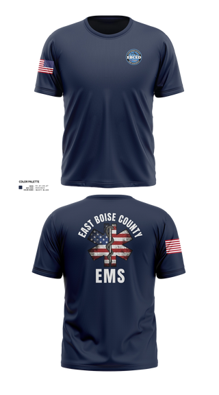 Old School Cotton Feel Shirt, East Boise county EMS, EMS/EMT, Teamtime, Team time, sublimation, custom sports apparel, team uniforms, spirit wear, spiritwear, sports uniforms, custom shirts, team store, custom team store, fundraiser sports, apparel fundraiser