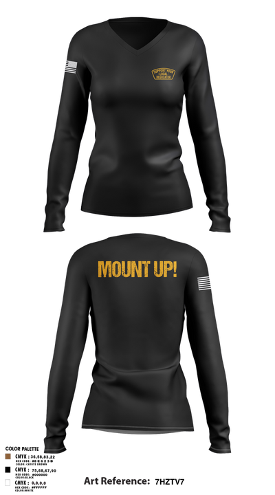 Regulators 12549294 Women's Long Sleeve V-neck Shirt - 3