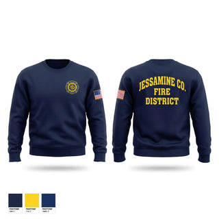 Crew Neck Sweatshirt, Jessamine county fire, Fire Department, Teamtime, Team time, sublimation, custom sports apparel, team uniforms, spirit wear, spiritwear, sports uniforms, custom shirts, team store, custom team store, fundraiser sports, apparel fundraiser