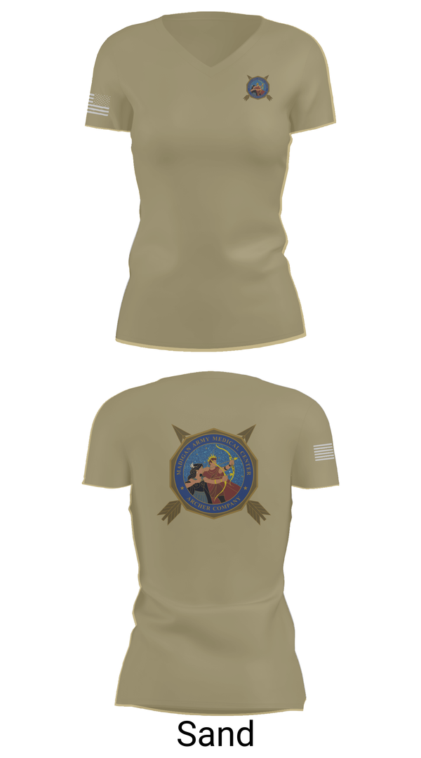 Womens Short Sleeve Vneck Shirt, Archer Company, , Teamtime, Team time, sublimation, custom sports apparel, team uniforms, spirit wear, spiritwear, sports uniforms, custom shirts, team store, custom team store, fundraiser sports, apparel fundraiser