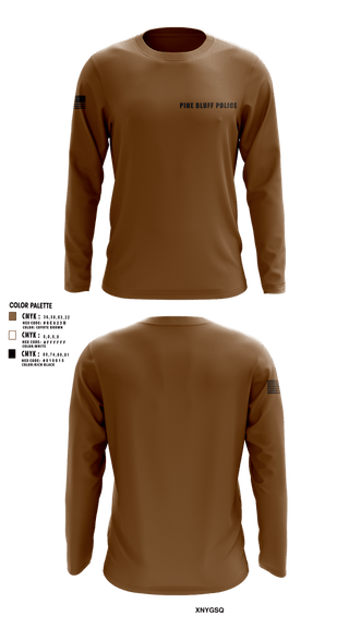 Long Sleeve Performance Shirt, Pine Bluff Police, Police, Teamtime, Team time, sublimation, custom sports apparel, team uniforms, spirit wear, spiritwear, sports uniforms, custom shirts, team store, custom team store, fundraiser sports, apparel fundraiser