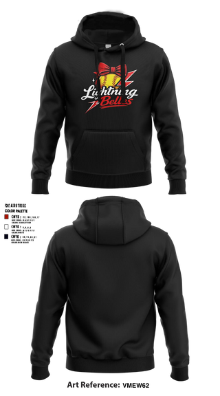 Hoodie, Bluegrass Lightning Belles, Softball, Teamtime, Team time, sublimation, custom sports apparel, team uniforms, spirit wear, spiritwear, sports uniforms, custom shirts, team store, custom team store, fundraiser sports, apparel fundraiser