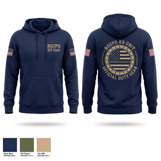 Hoodie, BSUPD K9 Unit, Police, Teamtime, Team time, sublimation, custom sports apparel, team uniforms, spirit wear, spiritwear, sports uniforms, custom shirts, team store, custom team store, fundraiser sports, apparel fundraiser