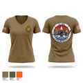 221 Combat Communications Squadron 59103945 Women's Short Sleeve V-neck Shirt - 1