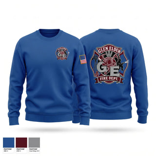 Crew Neck Sweatshirt, Glen Elder Fire Department, Fire Department, Teamtime, Team time, sublimation, custom sports apparel, team uniforms, spirit wear, spiritwear, sports uniforms, custom shirts, team store, custom team store, fundraiser sports, apparel fundraiser