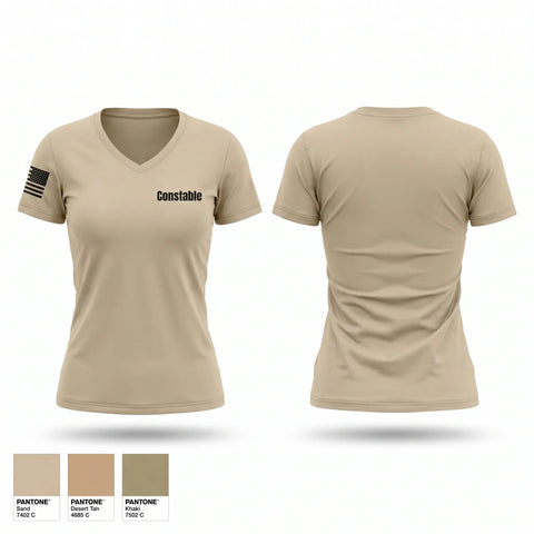 Womens Short Sleeve Vneck Shirt, Constable, Police, Teamtime, Team time, sublimation, custom sports apparel, team uniforms, spirit wear, spiritwear, sports uniforms, custom shirts, team store, custom team store, fundraiser sports, apparel fundraiser