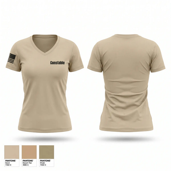 Womens Short Sleeve Vneck Shirt, Constable, Police, Teamtime, Team time, sublimation, custom sports apparel, team uniforms, spirit wear, spiritwear, sports uniforms, custom shirts, team store, custom team store, fundraiser sports, apparel fundraiser