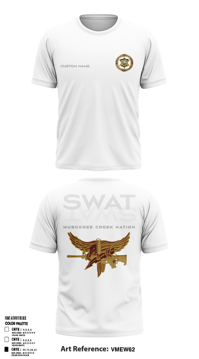 Muscogee Creek Nation SWAT 24361706 Short Sleeve Performance Shirt - 1