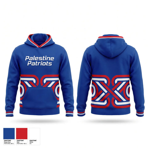 Hoodie, Palestine Patriots, Cheer, Teamtime, Team time, sublimation, custom sports apparel, team uniforms, spirit wear, spiritwear, sports uniforms, custom shirts, team store, custom team store, fundraiser sports, apparel fundraiser