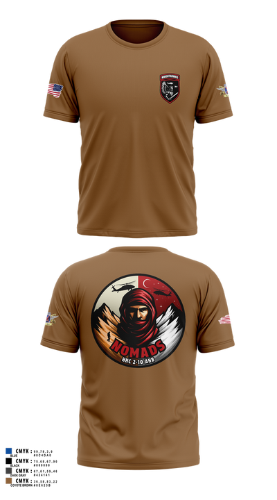2-10 AHB Knighthawks 14380811 Short Sleeve Performance Shirt - 56