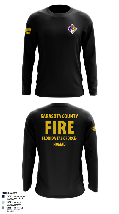Sarasota County Fire Department 14494390 Long Sleeve Performance Shirt 17