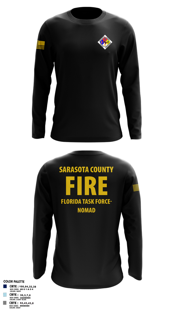 Long Sleeve Performance Shirt, Sarasota County Fire Department, , Teamtime, Team time, sublimation, custom sports apparel, team uniforms, spirit wear, spiritwear, sports uniforms, custom shirts, team store, custom team store, fundraiser sports, apparel fundraiser