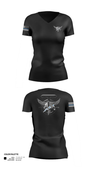 Womens Short Sleeve Vneck Shirt, Special Reaction Team, Marines, Teamtime, Team time, sublimation, custom sports apparel, team uniforms, spirit wear, spiritwear, sports uniforms, custom shirts, team store, custom team store, fundraiser sports, apparel fundraiser
