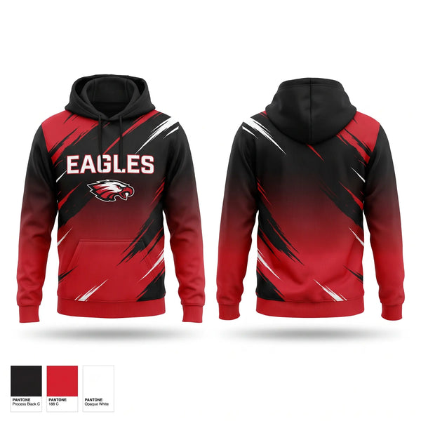 Hoodie, Eagles, Cheer, Teamtime, Team time, sublimation, custom sports apparel, team uniforms, spirit wear, spiritwear, sports uniforms, custom shirts, team store, custom team store, fundraiser sports, apparel fundraiser