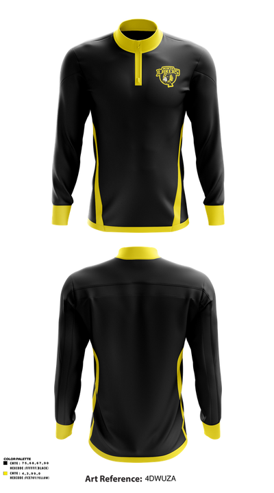 Minto Lakers Basketball 3667371 Quarter Zip Jacket - 1