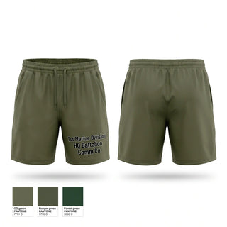 Athletic Shorts With Pockets, 1st Marine Division HQ Battalion Comm Co, Marines, Teamtime, Team time, sublimation, custom sports apparel, team uniforms, spirit wear, spiritwear, sports uniforms, custom shirts, team store, custom team store, fundraiser sports, apparel fundraiser