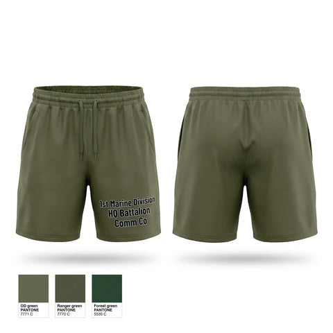 Athletic Shorts With Pockets, 1st Marine Division HQ Battalion Comm Co, Marines, Teamtime, Team time, sublimation, custom sports apparel, team uniforms, spirit wear, spiritwear, sports uniforms, custom shirts, team store, custom team store, fundraiser sports, apparel fundraiser