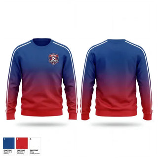 Crew Neck Sweatshirt, Legacy FC, Men's Soccer, Teamtime, Team time, sublimation, custom sports apparel, team uniforms, spirit wear, spiritwear, sports uniforms, custom shirts, team store, custom team store, fundraiser sports, apparel fundraiser
