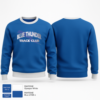 Crew Neck Sweatshirt, Blue Thunder, Track & Field, Teamtime, Team time, sublimation, custom sports apparel, team uniforms, spirit wear, spiritwear, sports uniforms, custom shirts, team store, custom team store, fundraiser sports, apparel fundraiser