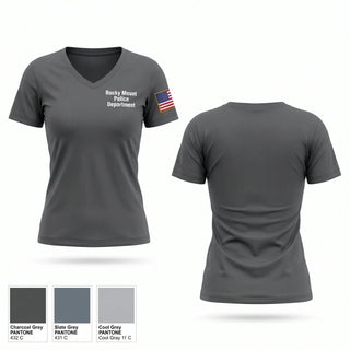 Womens Short Sleeve Vneck Shirt, Rocky Mount Police Department, Police, Teamtime, Team time, sublimation, custom sports apparel, team uniforms, spirit wear, spiritwear, sports uniforms, custom shirts, team store, custom team store, fundraiser sports, apparel fundraiser
