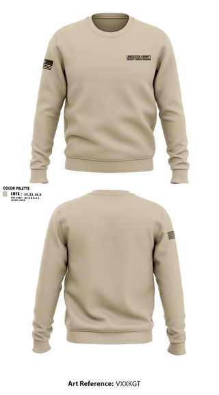 Crew Neck Sweatshirt, Lancaster County Sheriff's Office Virginia, Police, Teamtime, Team time, sublimation, custom sports apparel, team uniforms, spirit wear, spiritwear, sports uniforms, custom shirts, team store, custom team store, fundraiser sports, apparel fundraiser