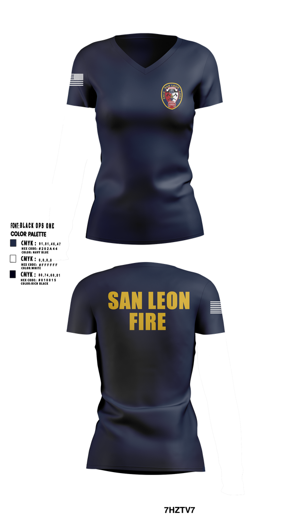 Womens Short Sleeve Vneck Shirt, San Leon Volunteer Fire Department, Fire Department, Teamtime, Team time, sublimation, custom sports apparel, team uniforms, spirit wear, spiritwear, sports uniforms, custom shirts, team store, custom team store, fundraiser sports, apparel fundraiser