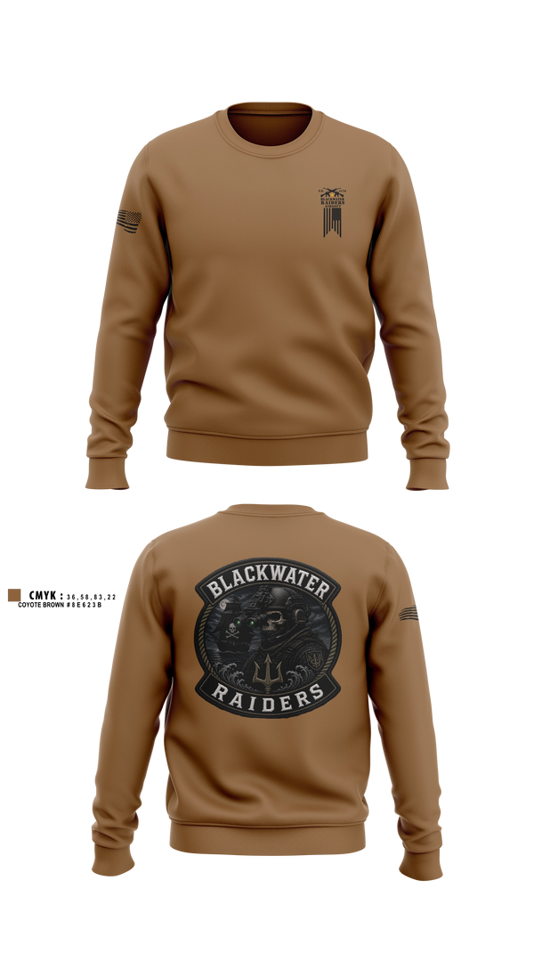 Crew Neck Sweatshirt, Blackwater Raiders Airsoft, Marines, Teamtime, Team time, sublimation, custom sports apparel, team uniforms, spirit wear, spiritwear, sports uniforms, custom shirts, team store, custom team store, fundraiser sports, apparel fundraiser
