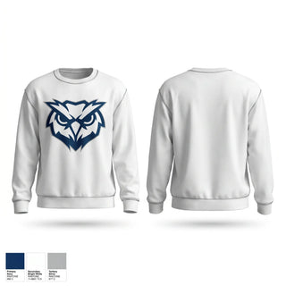 Crew Neck Sweatshirt, Founders Owls, Women's Basketball, Teamtime, Team time, sublimation, custom sports apparel, team uniforms, spirit wear, spiritwear, sports uniforms, custom shirts, team store, custom team store, fundraiser sports, apparel fundraiser