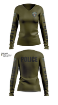Ohkay Owingeh Police Department 98094071 Women's Long Sleeve V-neck Shirt - 24