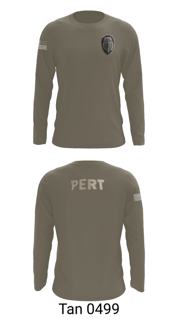 Long Sleeve Performance Shirt, Prison Emergency Response Team, Police, Teamtime, Team time, sublimation, custom sports apparel, team uniforms, spirit wear, spiritwear, sports uniforms, custom shirts, team store, custom team store, fundraiser sports, apparel fundraiser