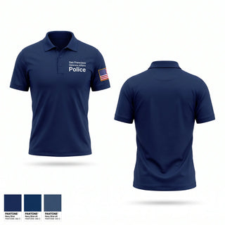 Short Sleeve Performance Polo, San Francisco Veterans Affairs Police, Police, Teamtime, Team time, sublimation, custom sports apparel, team uniforms, spirit wear, spiritwear, sports uniforms, custom shirts, team store, custom team store, fundraiser sports, apparel fundraiser